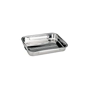 Ibili 651860 Plat à rôtir en Inox avec anses pliantes 63x45x7,5 cm Bistrot