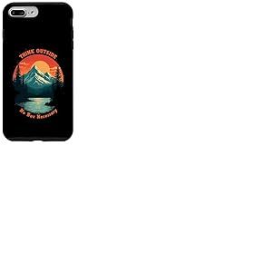 Funny Camping Hiking Think Outside No Box Necessary Coque pour iPhone 7 Plus/8 Plus