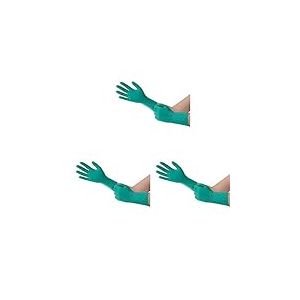 Ansell Microflex 93-260 Gants Jetables Protection Chimique, Protection Liquides et Solvants, Formulation Brevetée Ultra Résistante, Souple et Comfortable, Manchette Longue, Vert, Taille M (6 Gants)