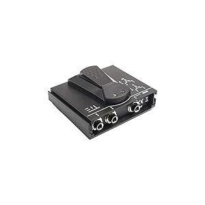 TIE A/B Selector TPS-2 Sélecteur Pédale de commande au pied pour effets de guitare et amplis (1 clic, sans bruit, 103 x 89 x 43 mm, 241 g), noir
