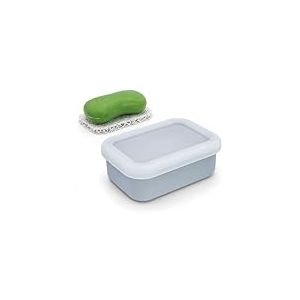 OZNER R&eacute;cipient &agrave; Savon de Voyage Anti-Fuite am&eacute;lior&eacute; en Silicone avec Tampon de Drainage, Porte-Savon de Voyage Compact, bo&icirc;te &agrave; Savon incassable pour Voyage, Camping, Gym, dortoir, Salle de Bain