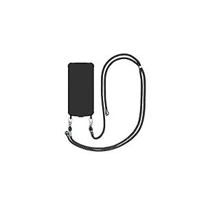 SWISSVOICE - S510-M Nomad Case - Coque De Protection Bandoulière - Caoutchouc Épais - Coins Renforcés - Cordon ⌀ 6 mm Ajustable Et Détachable - pour Smartphone Séniors S510-M - Noir