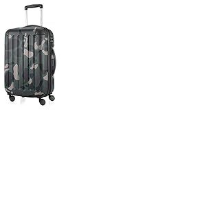 HAUPTSTADTKOFFER - Spree - Bagages Cabine à Main, Valise Rigide, Trolley, ABS, TSA, extra léger, extensible, 4 roues, 55 cm, 42 L, Camouflage