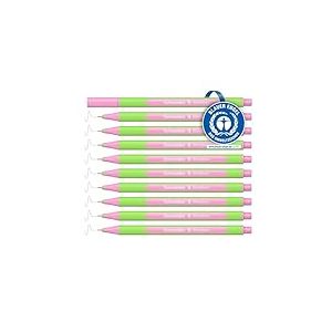 Schneider Line-Up Lot de 10 feutres finelins triangulaires, &eacute;paisseur de trait 0,4 mm, bo&icirc;tier en plastique biosourc&eacute;, rose pastel