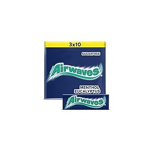 Wrigley Airwaves Menthol et Eucalyptus Multipack de sauna (dragees 3 x 10), L'Emballage Peut Varier