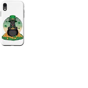 Scottish Terrier St Patricks Day Leprechaun Shamrock Coque pour iPhone XR
