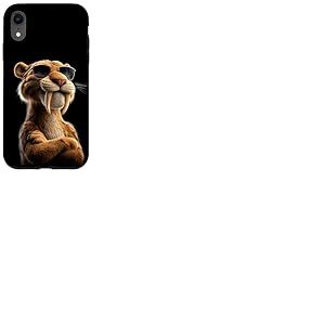 Tigre &agrave; Dents de Sabre Smilodon F&eacute;lid&eacute; Tigre &agrave; Dents Sabre Coque pour iPhone XR