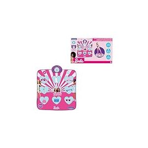 Lexibook, Mattel Barbie, Tapis de Danse &eacute;lectronique Barbie, Bluetooth et Lumineux avec 6 Modes de Jeu, Rose, DM10BBLXB