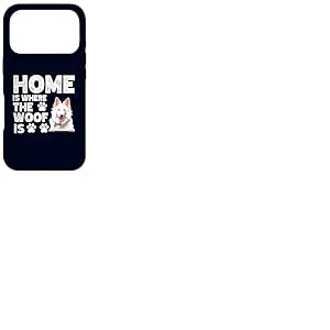 Home is Where The Woof is Berger Blanc Suisse Dog Lover Coque pour iPhone 17 Pro