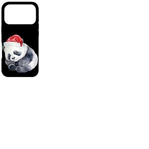 Panda de No&euml;l dans Un Bonnet de P&egrave;re No&euml;l Mignon Panda pour Filles ou gar&ccedil;ons Coque pour iPhone 17 Pro