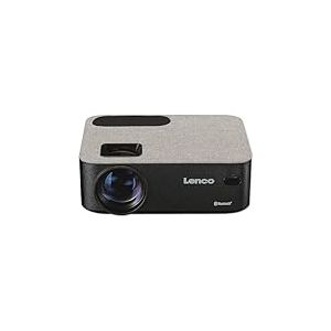 Lenco LPJ-700 Mini vidéoprojecteur - Bluetooth - Mini projecteur 4000 lumens - Durée de Vie de 30 000 Heures - Full HD - Bluetooth 5.0-2 HDMI - USB - Noir/Gris