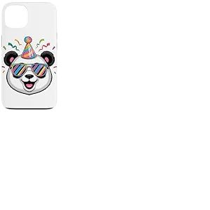 Panda Ours Chapeau De Fête D’Anniversaire Lunettes De Soleil Coque pour iPhone 13