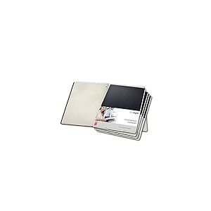 SIGEL CO800 Lot de 5 blocs notes, env. A4 21,1 x 29,7 cm, petits carreaux, couverture rigide | Idéal comme journal intime, bullet journal, livre d'idées, cahier d'écriture | noir, Conceptum