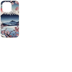 Arbre Japonais Sakura Garden Geisha Mount Fuji Cherry Blossom Tree Coque pour iPhone 15 Pro