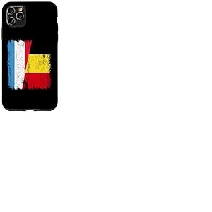 Maillot belge luxembourgeois demi drapeau belge luxembourgeois Coque pour iPhone 11 Pro Max