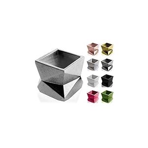 CONCRETTE Pot de Fleurs en Ciment, Cache-Pot Moderne en béton No3 Ø 7,5 cm