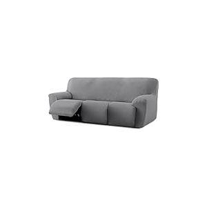 ECOMMERC3 Housse de canapé Relax Pieds Ensemble 3 x 3 Super élastique - Housse de canapé Gris foncé Adaptable et Respirante pour canapés Chester et Klippan