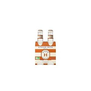 HYSOPE Ginger Beer Spicy – Origine France – Premium Mixer Bio – Idéal en cocktail - Notes de gingembre corsé & pointe de piment – 6 x 4x20cl