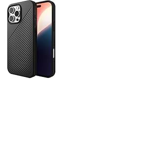 ZAGG Luxe Snap Coque renforcée au graphène pour iPhone 16 Pro Max [6.9-Pouces], Compatible MagSafe, Design Fin et Confortable, Coque arrière de téléphone Antichoc (Noir)