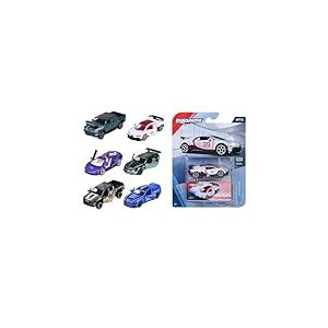 Majorette - Voiture Miniature de Luxe (1 Voiture), 1 sur 6 (Audi, Bugatti, Land Rover, Nissan, Porsche) en m&eacute;tal avec bo&icirc;te de Collection, 7,5 cm, pour Les Enfants &agrave; partir de 3 Ans