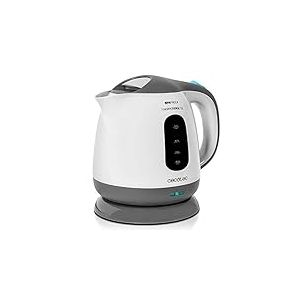 Cecotec Bouilloire Électrique ThermoSense 120. 1 Litre, Sans BPA, Puissance 1100 Watts, Base 360°, Filtre Anti-calcaire Amovible, Double Système de Sécurité, Plastique.