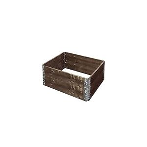 Lot de 2 parterres surélevés en épicéa - 60 x 80 x 19,5 cm