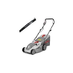 IKRA Tondeuse électrique IERM 1638-1, 1600W, Hauteur de Coupe 30-75mm, Largeur de Coupe 38cm, Lame de Rechange Incluse