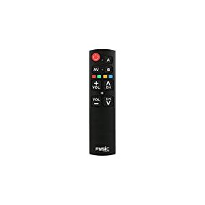 Fysic FC-Remote - Télécommande Universelle Senior - Grands Boutons - pour Deux appareils - Fonctions principales Seulement - Noir