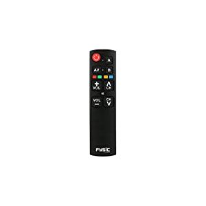 Fysic FC-Remote - Télécommande universelle Senior - Grands boutons - Pour deux appareils - Fonctions principales seulement - Noir