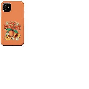 Just Peachy Cute Summer Fruit Rétro Esthétique Peach Beach Coque pour iPhone 11