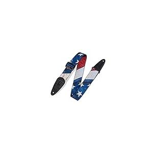Levy 's Leathers Sangle de guitare en polyester avec impression Sublimation Motif drapeau distress&eacute; 5,1 cm &Eacute;tats-Unis 0 0
