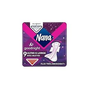 Nana Serviette ultra Goodnight Extra Large - Ensemble de 9 serviettes de table d&eacute;co - Art imprim&eacute; mural - Salle &agrave; manger - Classique, Chambre &agrave; coucher (Lot de 6)