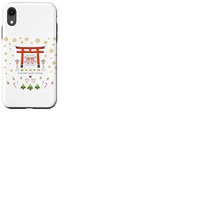 No&euml;l &agrave; Kyoto, Dessin &agrave; la Main Fushimi Inari Taisha Coque pour iPhone XR