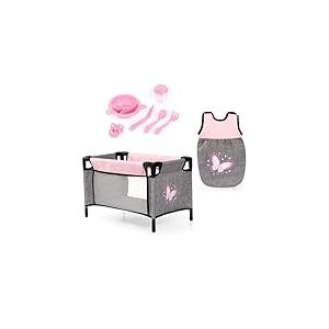 Bayer Design 61733AE lit pour poup&eacute;e, Sac de Couchage pour Poupon, Accessoires Plastiques