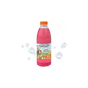 CLEOPATRE &ndash; CL&Eacute;O&rsquo;Bulles &ndash; Solution &agrave; Bulles de Savon, Recharge 1L, Couleur Rose - Adapt&eacute; aux Enfant &ndash; Id&eacute;al pour Machine, Pistolet, Baguette &agrave; Bulles
