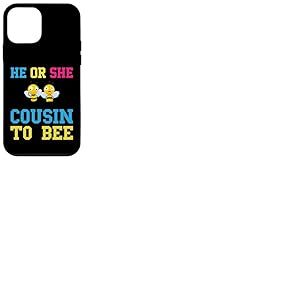 He Or She Cousin To Bee Baby Shower Party Révélation du sexe Coque pour iPhone 12 mini