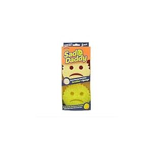 Scrub Daddy et Scrub Mommy Cranky Couple, Lot de 2 - Éponges Smiley Face pour Le Nettoyage et la Vaisselle, Lot de Tampons à Récurer Anti-Rayures pour la Cuisine avec FlexTexture