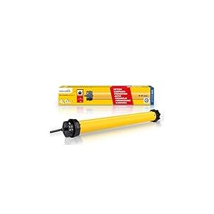 Schellenberg 20223 Moteur tubulaire Action de volet roulant pour tube octo de 60 mm Maxi, pour une surface jusqu'&agrave; 4 m&sup2;, Jaune, 18 Kg /10 Nm