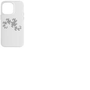 Nerdy Black Dragon Curve Fracttal Geometry Math Teacher Geek Coque pour iPhone 14 Pro Max