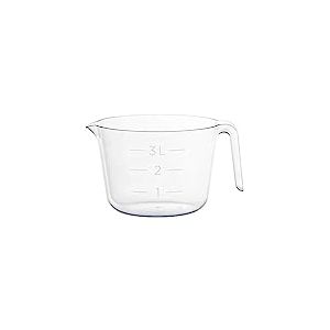 Gastromax Bol à Mélanger - Mélangez et Mesurez Facilement vos Ingrédients - Des Gâteaux, des Biscuits, des Sauces Délicieuses - 3 L - Transparent - Plastique - avec Bec Verseur