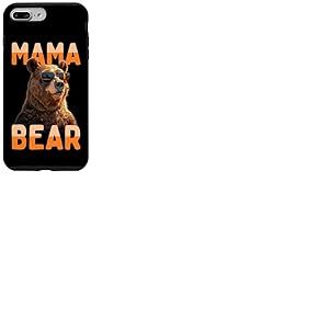 Mama Bear M&egrave;re Ours Maman F&ecirc;te des M&egrave;res Grizzly Maman Ours Coque pour iPhone 7 Plus/8 Plus