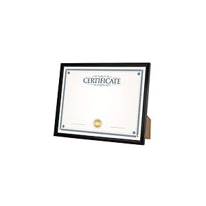 Giverny Cadre photo noir de 21,6 x 27,9 cm pour affichage mural ou de table, design simple, finition brillante, parfait pour la décoration de la maison, du bureau, un certificat, un diplôme