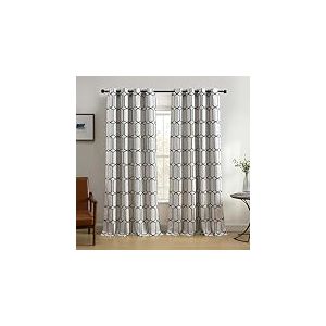 Elrene Panneau de Rideau de fenêtre pour obscurcissement de pièce, 90% Polyester, 10% Lin, Indigo, 132,1 cm de Large x 213,4 cm de Long (Lot de 1)