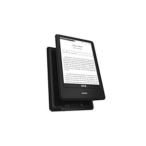 SPC Dickens Light 2 Pro – Liseuse Livre électronique écran Tactile 6 Pouces | Luminosité et température de Couleur réglables | 8GB Plus de 8 000 Livres | 1 Mois autonomie | Léger Fin | USB-C | Noir