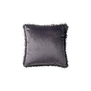 Dutch Decor Saara Housse de Coussin, Gris Charbon, 45X45