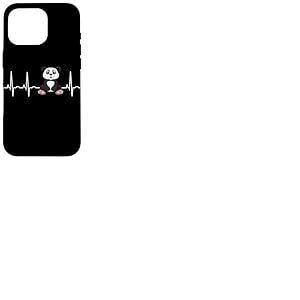 Panda Heartbeat Panda EKG Heart Idée amusante pour les amateurs de panda Coque pour iPhone 16 Pro
