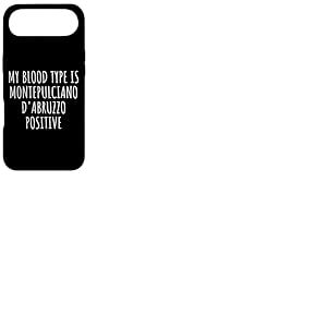 Groupe sanguin des Amateurs de vin de Montepulciano d'Abruzzo Coque pour iPhone Air