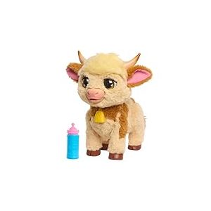 Just Play Jouet interactif à l’effigie de la Vache Maggie de FurReal mesurant 27,9 cm de Haut, Plus de 50 Sons et réactions, Animaux en Peluche, Jouets pour Enfants de 4 Ans et Plus