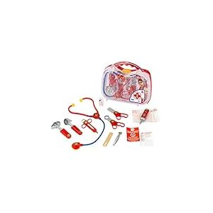 Theo Klein 4395 Mallette médecin I Robuste mallette transparente avec de nombreux accessoires I Dimensions : 27 cm x 10 cm x 24 cm I Jouet pour enfants à partir de 3 ans