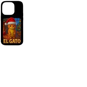 Chat de No&euml;l Amusant El Gato Mignon No&euml;l Kitty Meme Coque pour iPhone 14 Pro